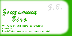 zsuzsanna biro business card